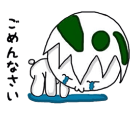 The egg on top of the head. Part2. sticker #4874396