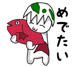 The egg on top of the head. Part2. sticker #4874403