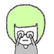 Bobbed hair Glasses Girl sticker #4874835