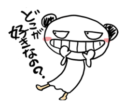 Costume panda sticker #4875368