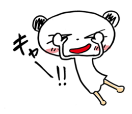 Costume panda sticker #4875370