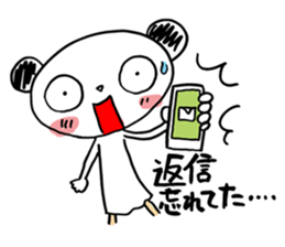 Costume panda sticker #4875379