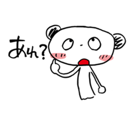 Costume panda sticker #4875391