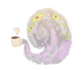 Smoke&Little girl sticker #4875410