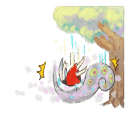 Smoke&Little girl sticker #4875412