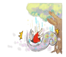 Smoke&Little girl sticker #4875412