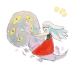 Smoke&Little girl sticker #4875414