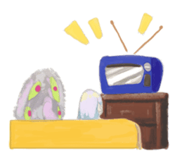 Smoke&Little girl sticker #4875421