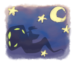 Smoke&Little girl sticker #4875423