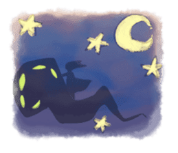 Smoke&Little girl sticker #4875423