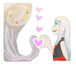 Smoke&Little girl sticker #4875437