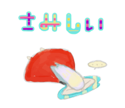 Smoke&Little girl sticker #4875441