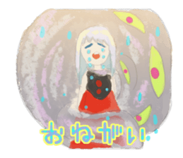 Smoke&Little girl sticker #4875442