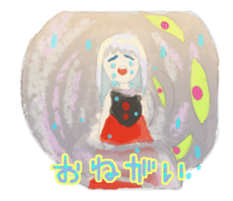 Smoke&Little girl sticker #4875442