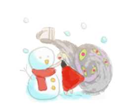 Smoke&Little girl sticker #4875443