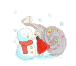 Smoke&Little girl sticker #4875443