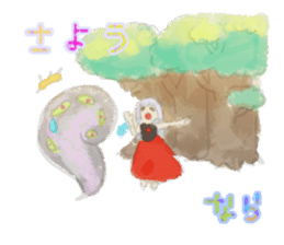 Smoke&Little girl sticker #4875446