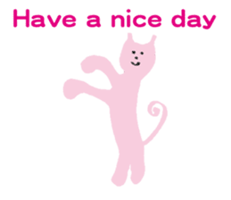 Pastel color cat sticker #4876098