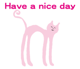Pastel color cat sticker #4876103