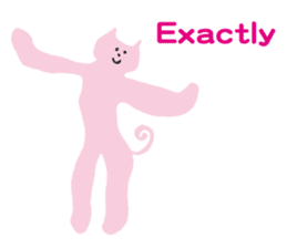 Pastel color cat sticker #4876108