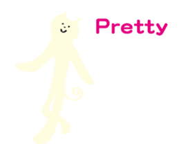 Pastel color cat sticker #4876111