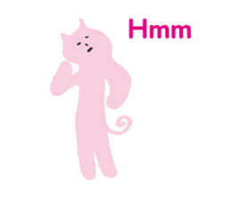 Pastel color cat sticker #4876113