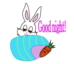 Camouflage rabbit &  carrots sticker #4876562