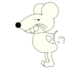 Bad Mouse Mr. White. sticker #4876939