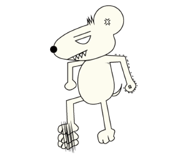Bad Mouse Mr. White. sticker #4876951