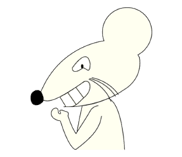 Bad Mouse Mr. White. sticker #4876952