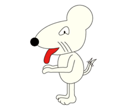 Bad Mouse Mr. White. sticker #4876953