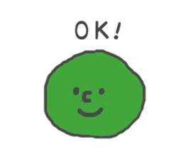 Speaking green ball sticker #4877408
