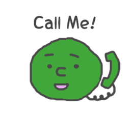 Speaking green ball sticker #4877433