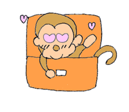 lovely cute pig going out with bag sticker #4878009