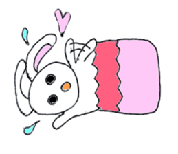 lovely cute pig going out with bag sticker #4878011