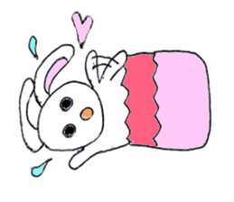 lovely cute pig going out with bag sticker #4878011