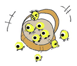 lovely cute pig going out with bag sticker #4878016