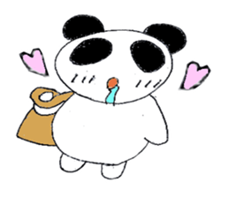 lovely cute pig going out with bag sticker #4878018