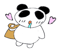 lovely cute pig going out with bag sticker #4878018