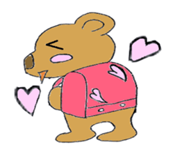 lovely cute pig going out with bag sticker #4878020