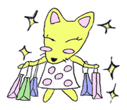 lovely cute pig going out with bag sticker #4878031