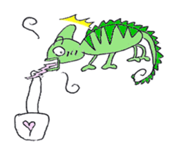 lovely cute pig going out with bag sticker #4878032