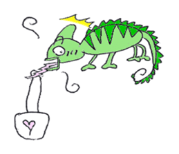 lovely cute pig going out with bag sticker #4878032