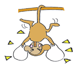 lovely cute pig going out with bag sticker #4878040