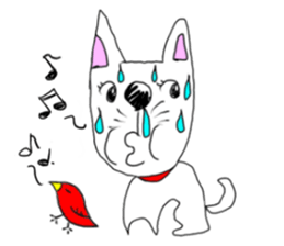 kawaii snotty-nosed child dog sticker #4878227