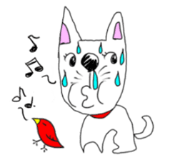 kawaii snotty-nosed child dog sticker #4878227