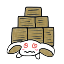 Rabbit say witty remark of money sticker #4878662