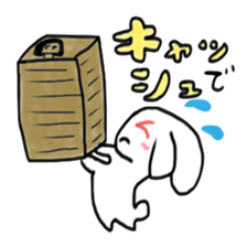 Rabbit say witty remark of money sticker #4878664