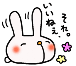 rabbit is cute. sticker #4878788
