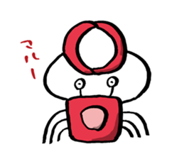 'YURU' KANI by lefthandkemkem sticker #4879393